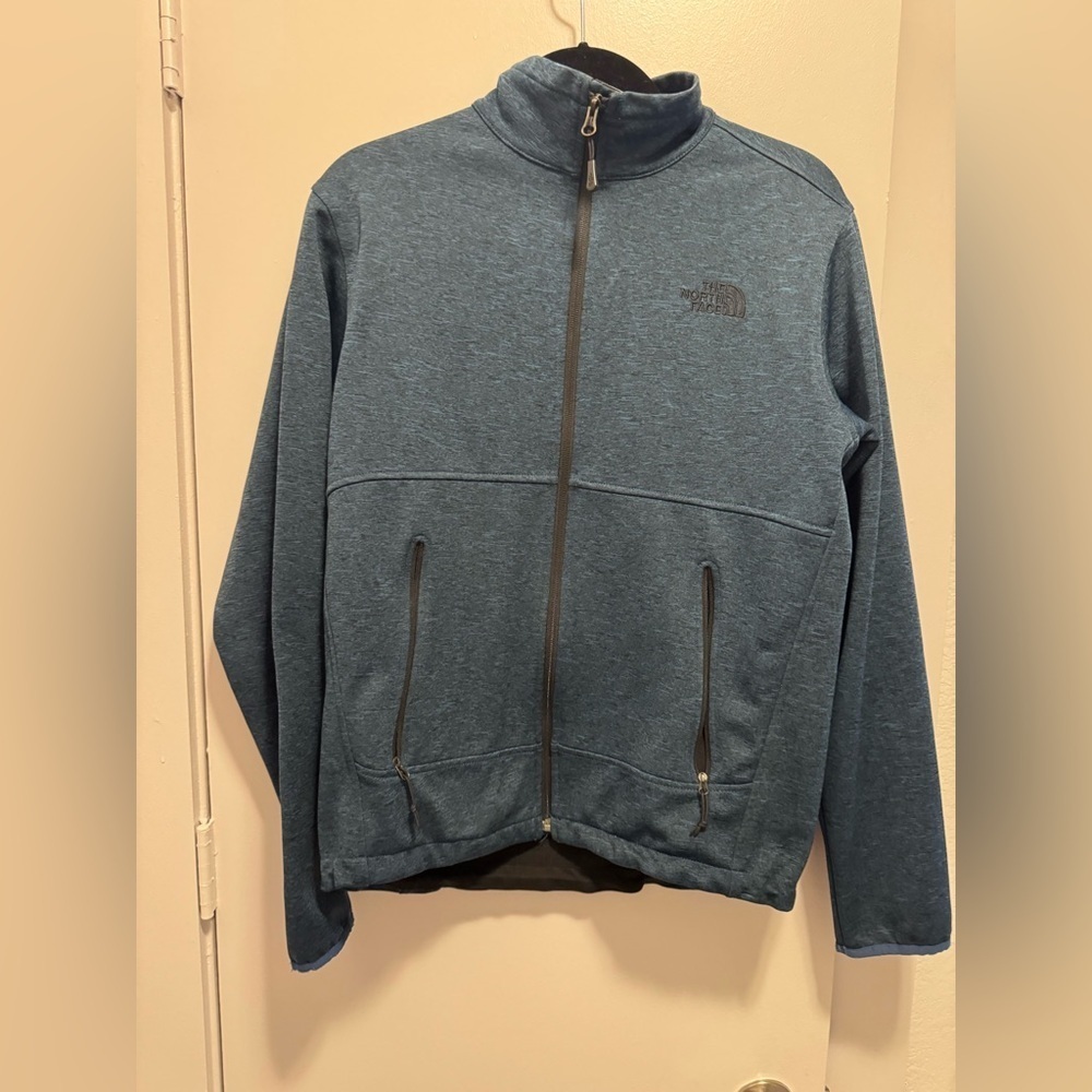The North Face Men’s Small Black/Blue Full-Zip Light Weight Jacket